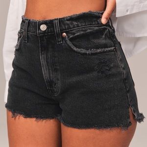 Abercrombie Mom Shorts - Black Wash Size 29